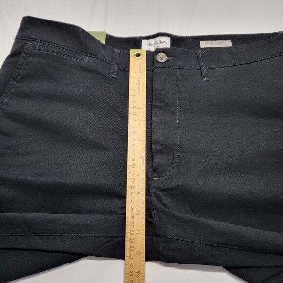 Goodfellow Mens Pants Hennepin Chino 38 X 30 Athletic Slim Tapered Leg Black - Picture 15 of 16